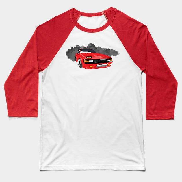 Shakotan Toyota Supra Baseball T-Shirt by thesupragoddess